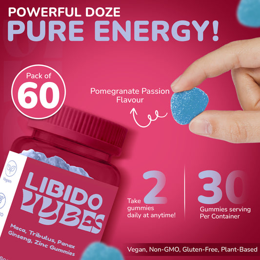 Vybes Libido Support Gummies – Desire, Vitality & Performance Formula – 60 Gummies