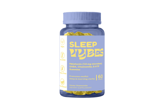 Vybes Sleep Support Gummies – Natural Rest & Relaxation Formula – 60 Gummies